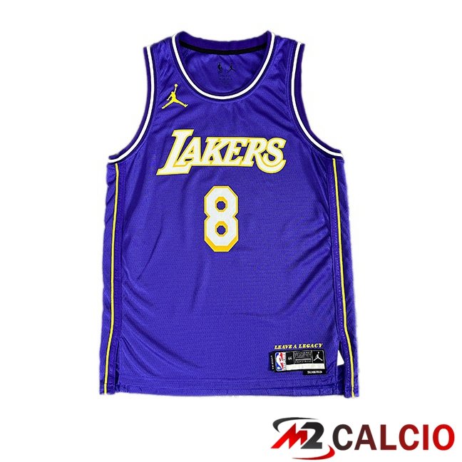Maglie Calcio Personalizzate,Tute Calcio Squadre,Maglia Nazionale Italiana Calcio | Maglia NBA Los Angeles Lakers (Kobe Bryant 8) Viola 2025/2026