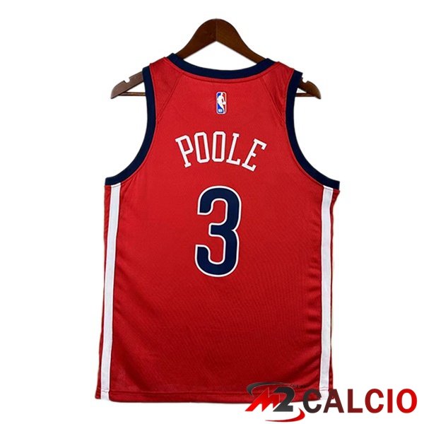 Maglia NBA New Orleans Pelicans (Jordan Poole 3) Edizione Speciale Rosso