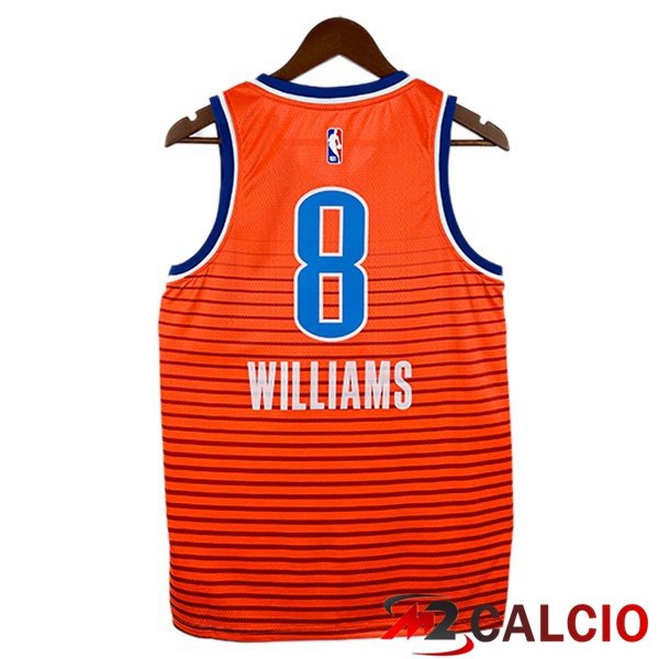 Maglia NBA Oklahoma City Thunder (Jalen Williams 8) Edizione Speciale Arancia