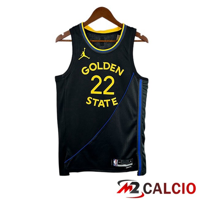 Maglie Calcio Personalizzate,Tute Calcio Squadre,Maglia Nazionale Italiana Calcio | Maglia NBA Golden State Warriors (Andrew Wiggins 22) Nero 2024/2025
