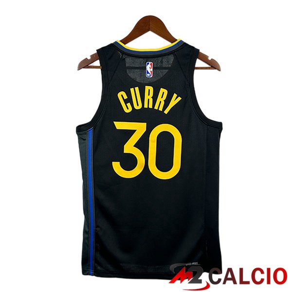 Maglia NBA Golden State Warriors (Stephen Curry 30) Nero 2024/2025