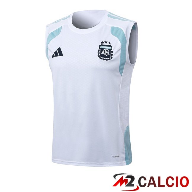 Maglie Calcio Personalizzate,Tute Calcio Squadre,Maglia Nazionale Italiana Calcio | Canotta Allenamento Argentina Bianco 2026/2027