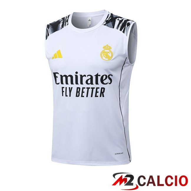 Maglie Calcio Personalizzate,Tute Calcio Squadre,Maglia Nazionale Italiana Calcio | Canotta Allenamento Real Madrid Bianco 2026/2027