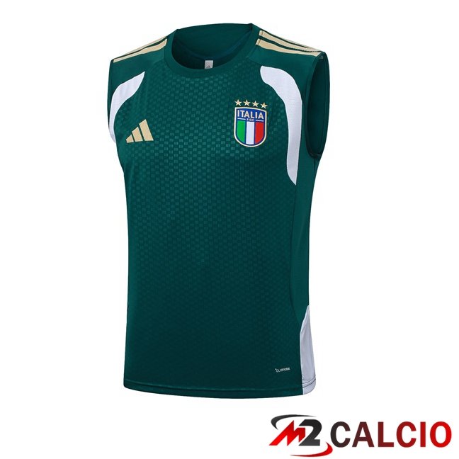 Maglie Calcio Personalizzate,Tute Calcio Squadre,Maglia Nazionale Italiana Calcio | Canotta Allenamento Italia Verde 2026/2027