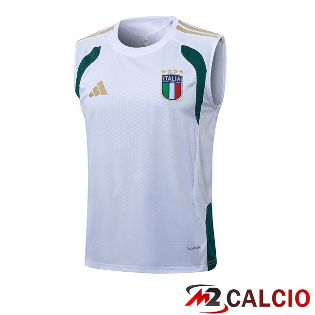 Maglie Calcio Personalizzate,Tute Calcio Squadre,Maglia Nazionale Italiana Calcio | Canotta Allenamento Italia Bianco 2026/2027