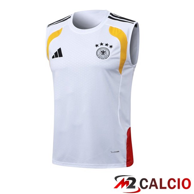 Maglie Calcio Personalizzate,Tute Calcio Squadre,Maglia Nazionale Italiana Calcio | Canotta Allenamento Germania Bianco 2026/2027