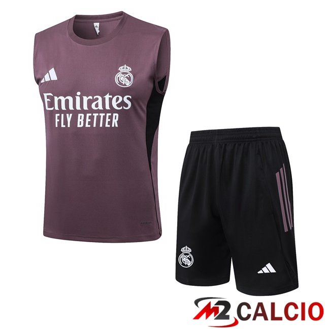 Maglie Calcio Personalizzate,Tute Calcio Squadre,Maglia Nazionale Italiana Calcio | Canotta Allenamento Real Madrid + Pantaloncini Viola 2026/2027