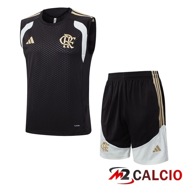Maglie Calcio Personalizzate,Tute Calcio Squadre,Maglia Nazionale Italiana Calcio | Canotta Allenamento Flamengo + Pantaloncini Nero 2026/2027
