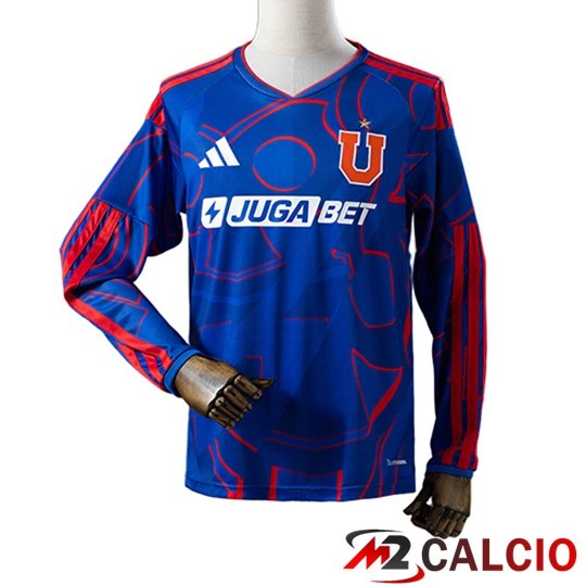 Maglie Calcio Personalizzate,Tute Calcio Squadre,Maglia Nazionale Italiana Calcio | Maglie Calcio Universidad de Chile Prima Manica Lunga 2026/2027