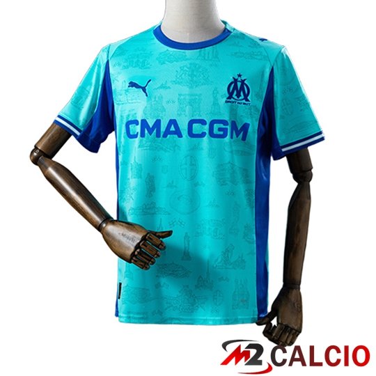 Maglie Calcio Personalizzate,Tute Calcio Squadre,Maglia Nazionale Italiana Calcio | Maglie Calcio Marsiglia OM Special Edition Azzurro 2026/2027