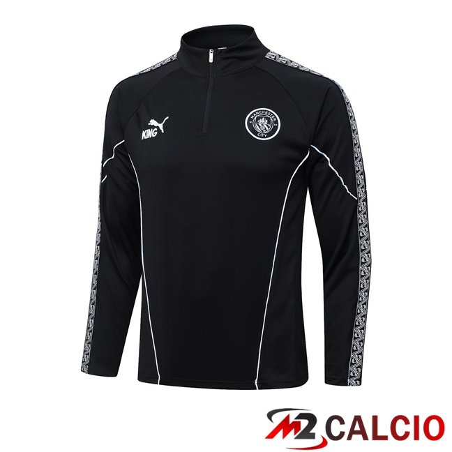 Maglie Calcio Personalizzate,Tute Calcio Squadre,Maglia Nazionale Italiana Calcio | Felpa Allenamento Manchester City Nero 2026/2027