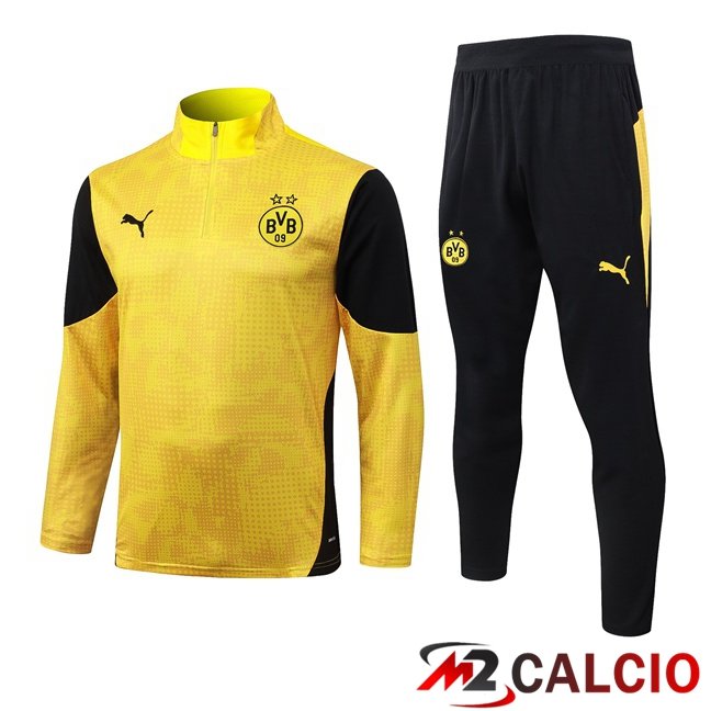 Maglie Calcio Personalizzate,Tute Calcio Squadre,Maglia Nazionale Italiana Calcio | Insieme Tuta Calcio Dortmund BVB Giallo 2026/2027