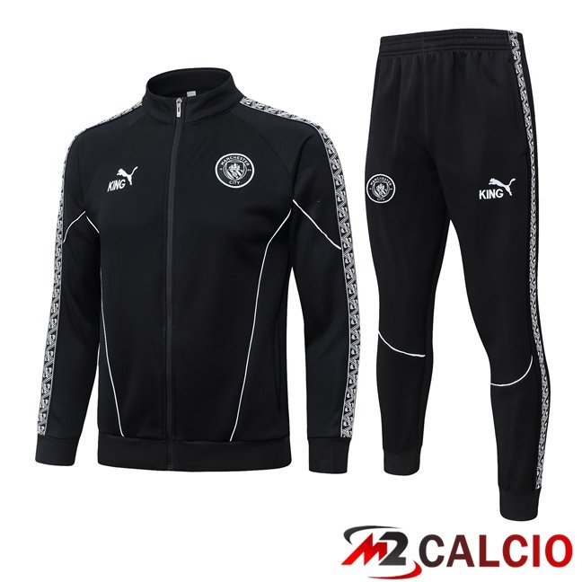 Maglie Calcio Personalizzate,Tute Calcio Squadre,Maglia Nazionale Italiana Calcio | Insieme Tuta Calcio - Giacca Manchester City Nero 2026/2027