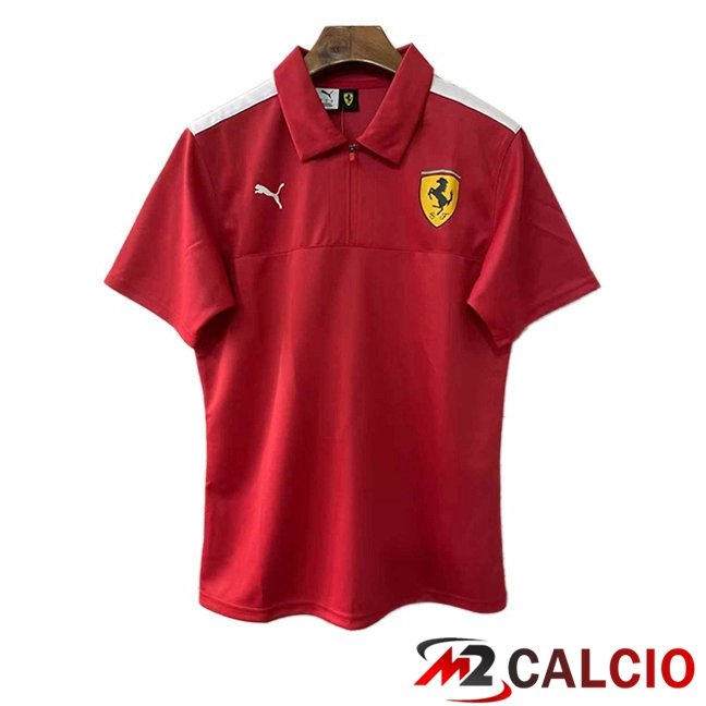 Maglie Calcio Personalizzate,Tute Calcio Squadre,Maglia Nazionale Italiana Calcio | Polo Formule 1 Ferrari Rosso 2025/2026
