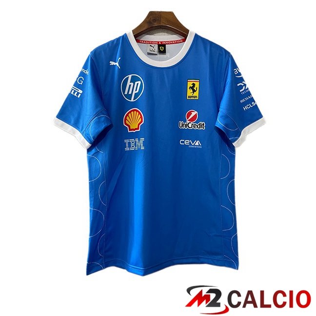 Maglie Calcio Personalizzate,Tute Calcio Squadre,Maglia Nazionale Italiana Calcio | Maglia Formule 1 Ferrari Blu 2025/2026
