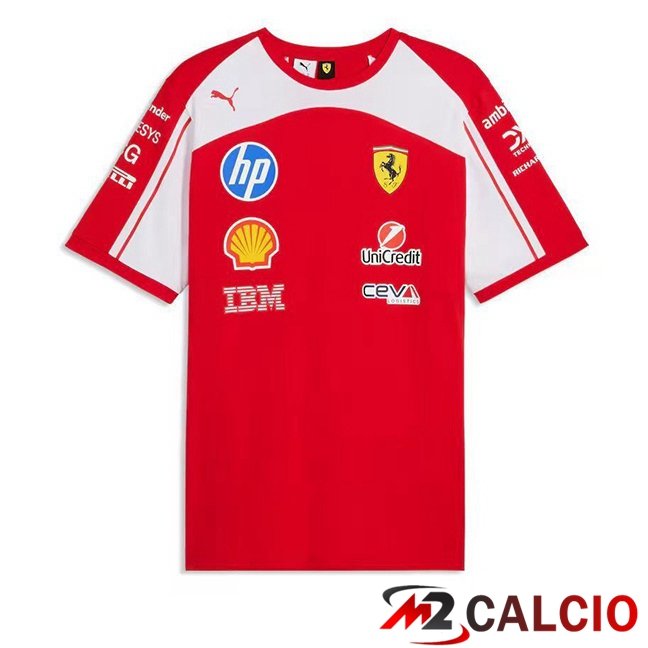 Maglie Calcio Personalizzate,Tute Calcio Squadre,Maglia Nazionale Italiana Calcio | Maglia Formule 1 Ferrari Bianco Rosso 2025/2026
