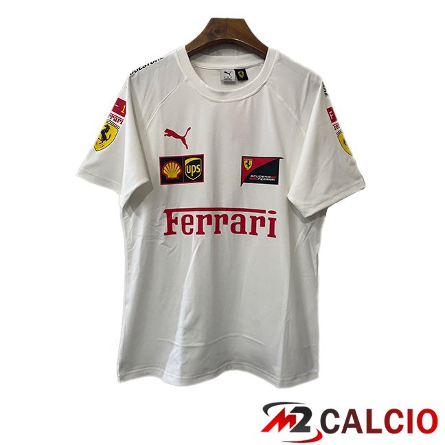 Maglie Calcio Personalizzate,Tute Calcio Squadre,Maglia Nazionale Italiana Calcio | Maglia Formule 1 Ferrari Bianco 2025/2026