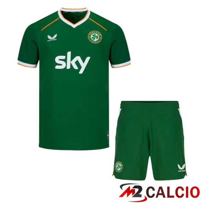 Maglie Calcio Personalizzate,Tute Calcio Squadre,Maglia Nazionale Italiana Calcio | Maglie Calcio Irlanda Bambino Prima Verde 2026/2027
