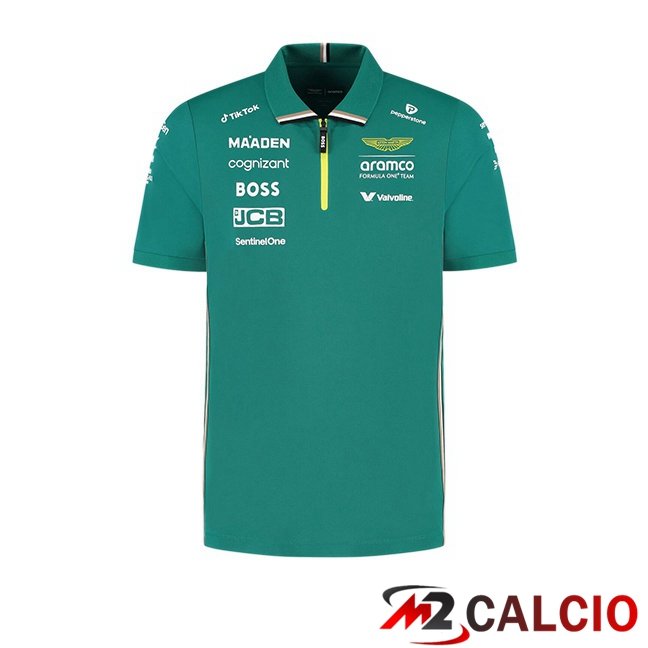Maglie Calcio Personalizzate,Tute Calcio Squadre,Maglia Nazionale Italiana Calcio | Polo Formule 1 Aston Martin Verde 2025/2026
