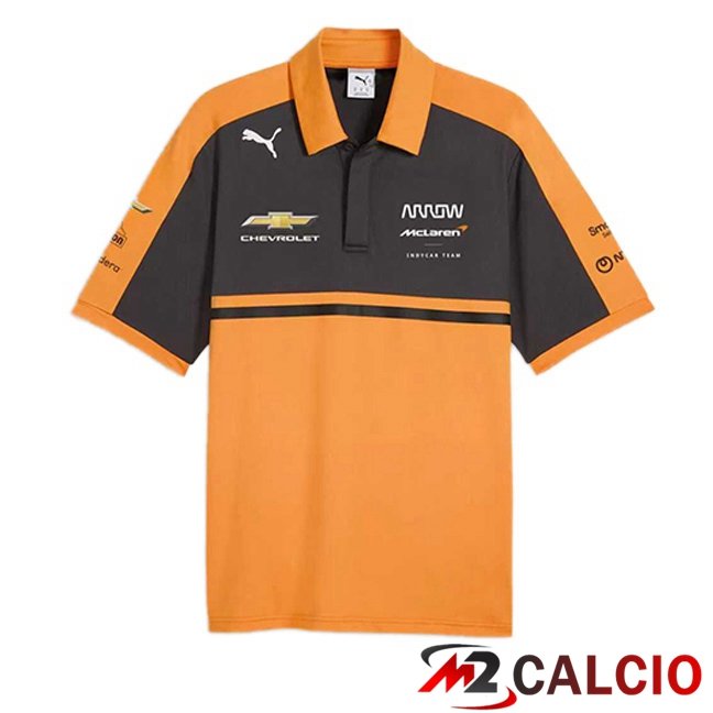 Maglie Calcio Personalizzate,Tute Calcio Squadre,Maglia Nazionale Italiana Calcio | Polo Formule 1 McLaren Blu Reale Arancia 2025/2026