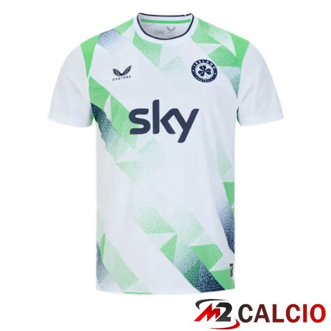 Maglie Calcio Personalizzate,Tute Calcio Squadre,Maglia Nazionale Italiana Calcio | Maglie Calcio Irlanda Seconda Bianco 2026/2027