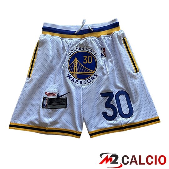 Maglie Calcio Personalizzate,Tute Calcio Squadre,Maglia Nazionale Italiana Calcio | Pantaloncini NBA Golden State Warriors Bianco/Giallo/Blu 2025/2026