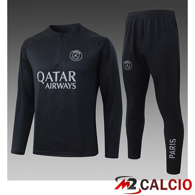 Maglie Calcio Personalizzate,Tute Calcio Squadre,Maglia Nazionale Italiana Calcio | Insieme Tuta Calcio Paris PSG Bambino Nero 2026/2027