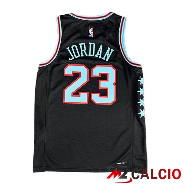 Maglia NBA Chicago Bulls (Michael Jordan 23) Nero 2025/2026