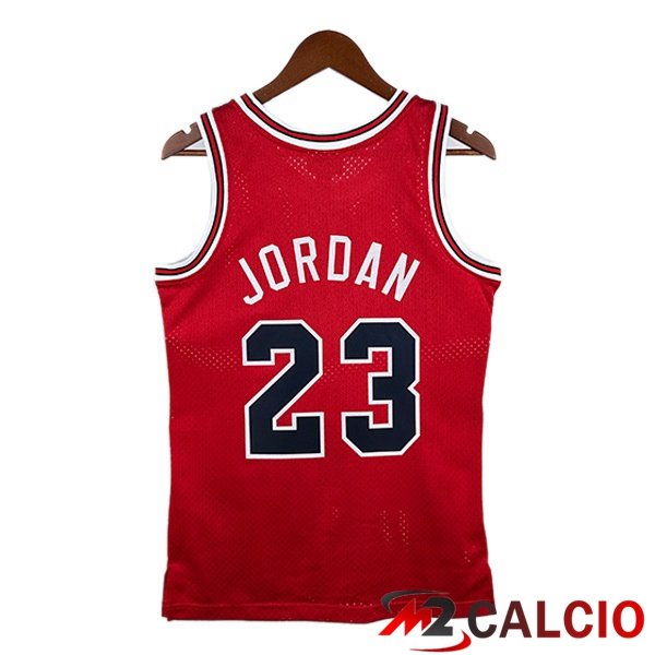 Maglia NBA Chicago Bulls (Michael Jordan 23) Retro Rosso 1984-1985
