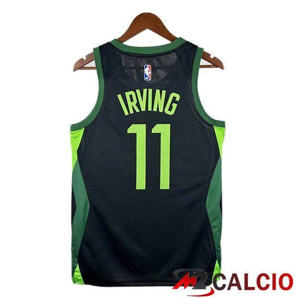 Maglia NBA Boston Celtics (Kyrie Irving 11) Nero Verde 2024/2025