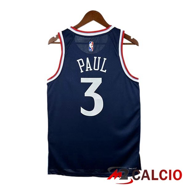 Maglia NBA Los Angeles Clippers (Chris Paul 3) Blu Reale 2024/2025