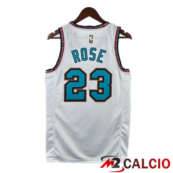 Maglia NBA Memphis Grizzlies (Derrick Rosa 23) Bianco 2024/2025