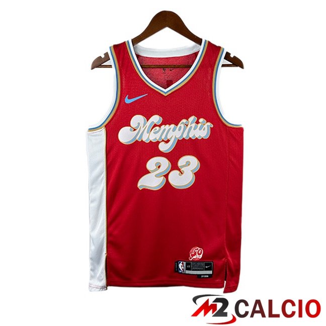 Maglie Calcio Personalizzate,Tute Calcio Squadre,Maglia Nazionale Italiana Calcio | Maglia NBA Memphis Grizzlies (Derrick Rosa 23) Rosso 2024/2025