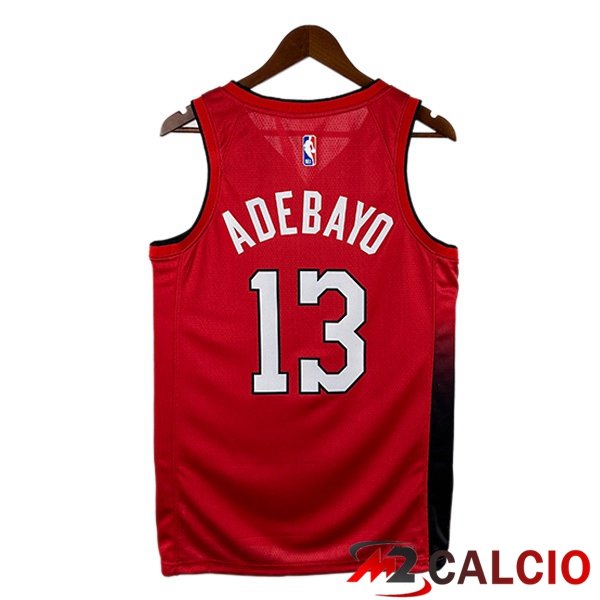 Maglia NBA Miami Heat (Bam Adebayo 13) Rosso 2024/2025