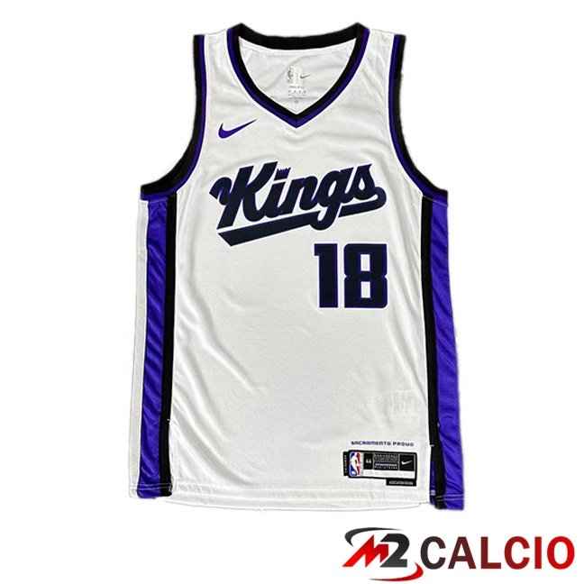 Maglie Calcio Personalizzate,Tute Calcio Squadre,Maglia Nazionale Italiana Calcio | Maglia NBA Sacramento Kings (Russell Westbrook 18) Bianco 2023/2024