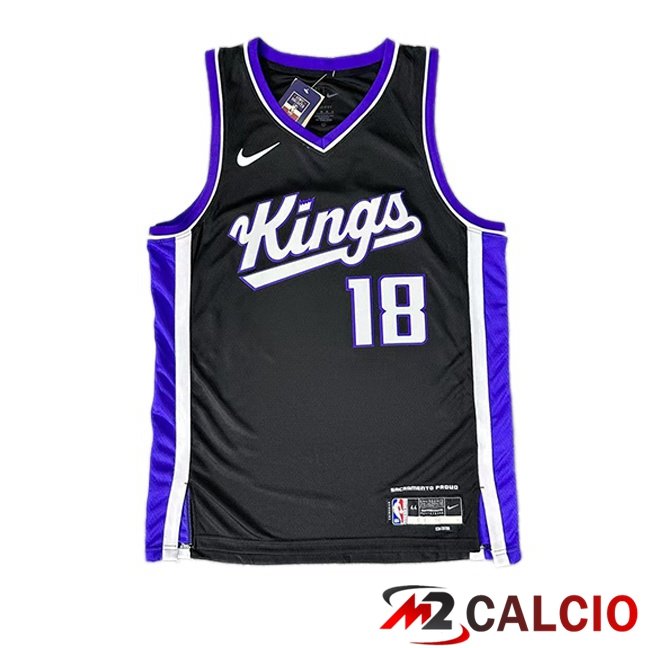 Maglie Calcio Personalizzate,Tute Calcio Squadre,Maglia Nazionale Italiana Calcio | Maglia NBA Sacramento Kings (Russell Westbrook 18) Nero 2023/2024