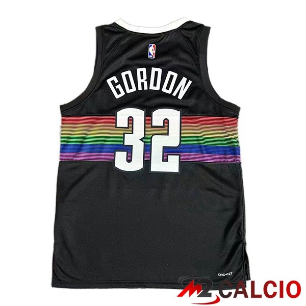 Maglia NBA Denver Nuggets (Aaron Gordon 32) Nero 2025/2026