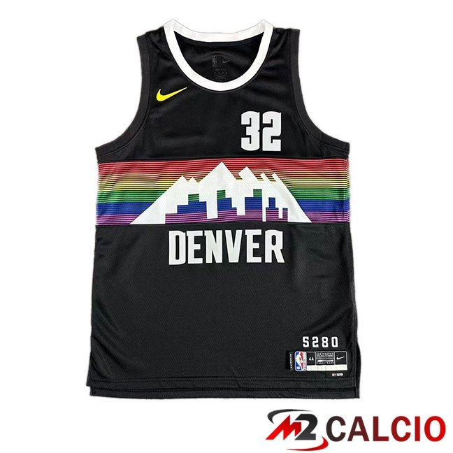 Maglia NBA Denver Nuggets (Aaron Gordon 32) Nero 2025/2026