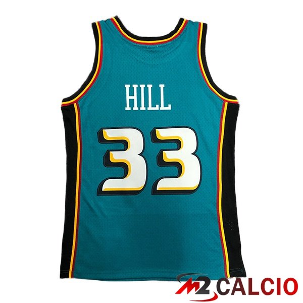 Maglia NBA Detroit Pistons (Grant Hill 33) Retro Verde 1997-1998