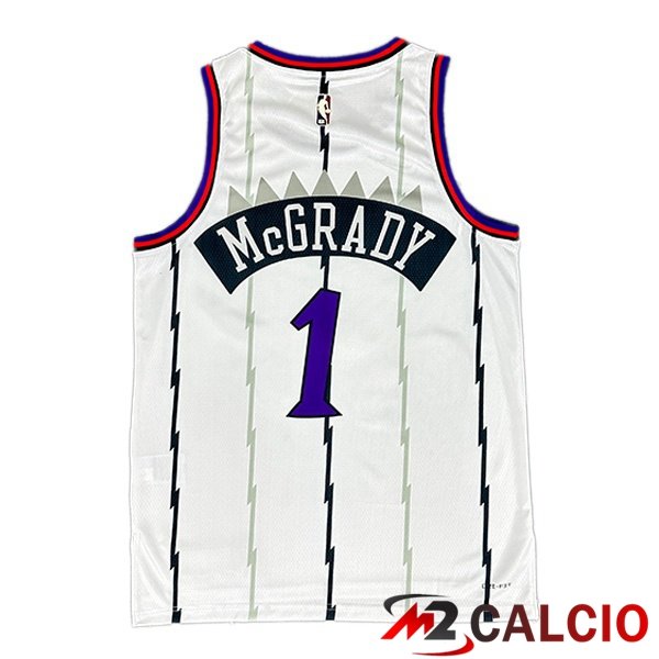 Maglia NBA Toronto Raptors (Tracy McGrady 1) Retro Bianco 1998-1999