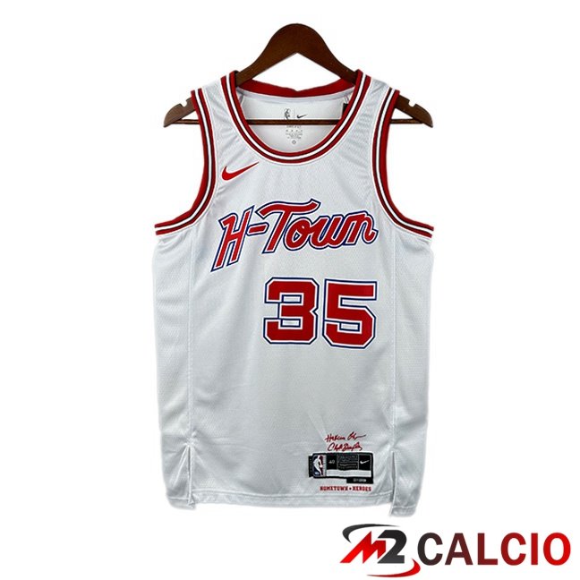 Maglie Calcio Personalizzate,Tute Calcio Squadre,Maglia Nazionale Italiana Calcio | Maglia NBA Houston Rockets (Kevin Durant 35) Bianco 2023/2024