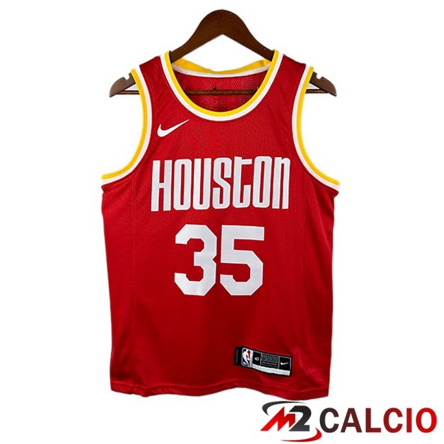 Maglie Calcio Personalizzate,Tute Calcio Squadre,Maglia Nazionale Italiana Calcio | Maglia NBA Houston Rockets (Kevin Durant 35) Retro Rosso