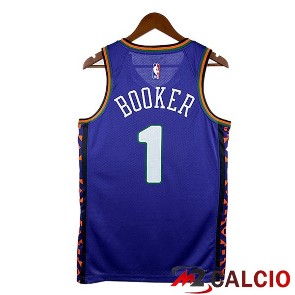 Maglia NBA Phoenix Suns (Devin Booker 1) Viola 2024/2025