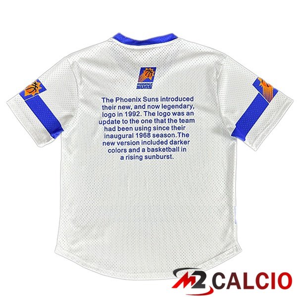 Maglia NBA Phoenix Suns Edizione Speciale Retro Bianco Blu