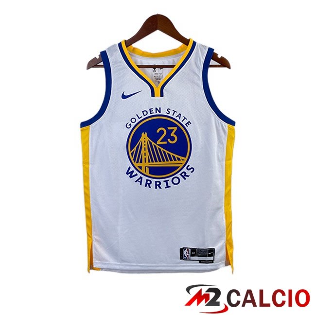 Maglie Calcio Personalizzate,Tute Calcio Squadre,Maglia Nazionale Italiana Calcio | Maglia NBA Golden State Warriors (Draymond Green 23) Bianco 2022/2023