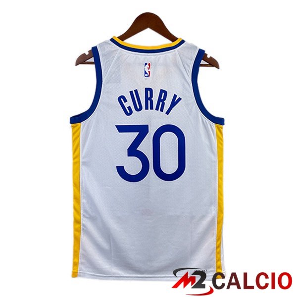 Maglia NBA Golden State Warriors (Stephen Curry 30) Bianco 2022/2023
