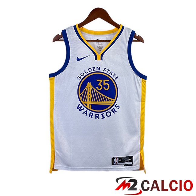 Maglie Calcio Personalizzate,Tute Calcio Squadre,Maglia Nazionale Italiana Calcio | Maglia NBA Golden State Warriors (Kevin Durant 35) Bianco 2022/2023