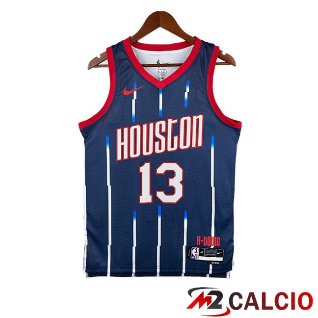 Maglie Calcio Personalizzate,Tute Calcio Squadre,Maglia Nazionale Italiana Calcio | Maglia NBA Houston Rockets (James Harden 13) Blu Reale 2022/2023