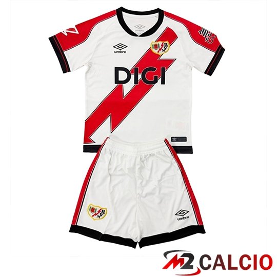 Maglie Calcio Personalizzate,Tute Calcio Squadre,Maglia Nazionale Italiana Calcio | Maglie Calcio Rayo Vallecano Bambino Prima 2025/2026