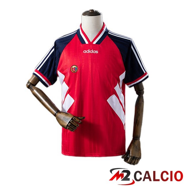 Maglie Calcio Personalizzate,Tute Calcio Squadre,Maglia Nazionale Italiana Calcio | Maglie Calcio Norvegia Retro Prima Rosso 1994-1995